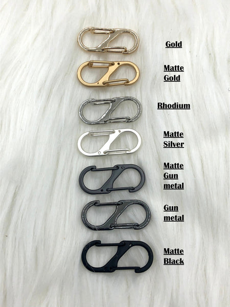 Wholesale Alloy Double S Snap Hook Spring Keychain Clasps 