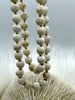 Image of WHITE HOWLITE Hand Knotted Necklace, 36" HOWLITE, 8mm Round with Cream Thread. Fast ship