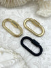 Image of Large Oval Carabiner lock clasp. 2 Finishes, Brass Carabiner Screw Clasp, Carabiner Screw Pendant, Screw Connector Lock. Fast Ship