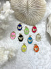 Image of Colorful Enamel and Gold Butterfly Pendants with CZ, Gold Butterfly Charm, 9 Colors, Enamel and Gold Plated Brass Pendants, Fast Ship.
