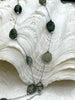 Image of Green Aventurine Beaded Rosary Chains, Natural Stone, 2 Wire Colors. Unique Shape Beads, Gold or Silver Wire, Sold by the foot. Fast ship