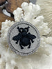 Image of Bumble Bee Pendant with CZ, Round Bee Charm, Bumble Bee Charm, Mixed Metal Bumble Bee, 4 Styles, Zinc Alloy, Cubic Zirconia, Fast Ship