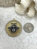 Image of Bumble Bee Pendant with CZ, Round Bee Charm, Bumble Bee Charm, Mixed MetalBumble Bee, 10 Styles, Zinc Alloy, Cubic Zirconia, Fast Ship