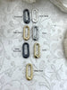 Image of Spring Gate Clasp Brass ,Gate Clasp, Push Clasp, Spring Gate Oval. Spring Clasp, Spring Gate Pendant. Necklace Building Extender Fast Ship