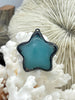 Image of Soldered Natural Stone Pendants, Star Shaped Stone Pendants with Gunmetal Soldering, Crazy Lace Agate or Amazonite Natural Stone. Fast Ship.