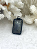 Image of Soldered Natural Labradorite Stone Pendants, Rectangle Stone Pendants with Matte Black Soldering,All unique stones, Natural Stone,Fast Ship.