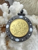 Image of Societe Canine Maine Gold Dog Coin Pendant, French Dog Show Medal, Reproduction Coin Pendant, Dog Coin, Dog Medal, BBA Original Fast Ship