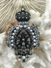 Image of Zinc Alloy & CZ Pendant with Pearl Accents, Large Bee Charm with Crown Bale, 5 Finishes, Zinc Alloy, CZ, and Pearl Pendants, 63mm, Fast Ship