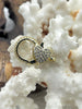 Image of Pave CZ Lobster Claw Clasps 2 Styles, Heart Clasp,Spring Hook Clasp, Gold Plated Brass, Heart CZ Clasps, Gold CZ Lobster Clasp.Fast Shipping