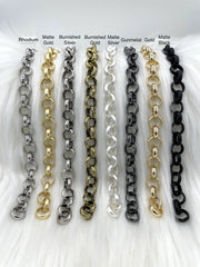 Brass Cable Rolo Chain Round  sold by the foot. 10mm. Large Size Rolo Chain Electroplated , 8 finishes available. Fast ship