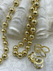 Image of Brass 8mm Ball Chain, Bulky Chain, Chunky Chain, 5 Finishes, Plated over Brass. Chunky Gold Chain, HIGH QUALITY. Fast Ship