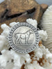 Image of Horse Coin Pendant, Silver Coin Pendant, Equestrian Pendant, Equestrian Coin, Coin Bezel, Art Deco Coin, Replica Coin, Horse Coin Fast Ship