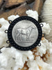 Image of Horse Coin Pendant, Silver Coin Pendant, Equestrian Pendant, Equestrian Coin, Coin Bezel, Art Deco Coin, Replica Coin, Horse Coin Fast Ship