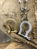 Image of Pave U shape Clasp, U Lock Marine Shackle BRASS, Horseshoe Clasp, U Link Chain, Anchor Carabiner, Anchor Shackle, 7 finishes. Fast Ship