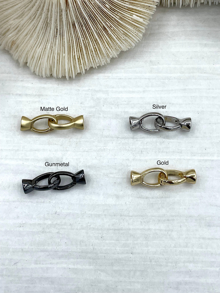 Fold Over Clasps with Tie Bar End Caps. Double Fold Over Clasp – Bling By A